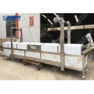 Automatic Puffed Snacks Continuous Fryer Machine , Potato Chips Frying Machine