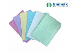 Buy cheap Waterproof Laminated PE Tissue 2ply Disposable Dental Bibs product