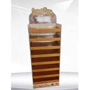 Recyclable Corrugated Pallet Point Of Sale Display Units Double Sides Coated