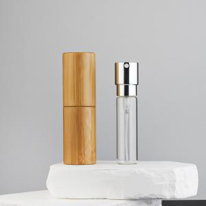 Buy cheap Natural Bamboo Perfume Atomizer Glass Spray Bottle 8ml 10ml 22ml 25ml product