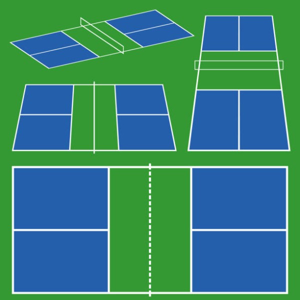 3D Printed Durable Pickleball Court with Customizable Thickness Anti-Slip Surface and Portable Design for Indoor Outdoor Sports