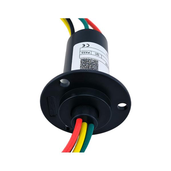 4 Way 30A High Power Slip Ring Cap Type Conductive Slip Ring Integrated Flange Structure
