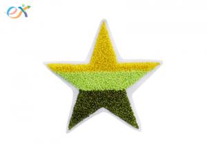 Buy cheap Felt Fabric Custom Iron On Patches Star Shaped Pentagon Shape Chenille  Patch For Clothing product