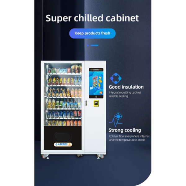 Snack Vending Machine Designed for Round The Snack and Drink Sales with High Capacity and User Friendly Interface