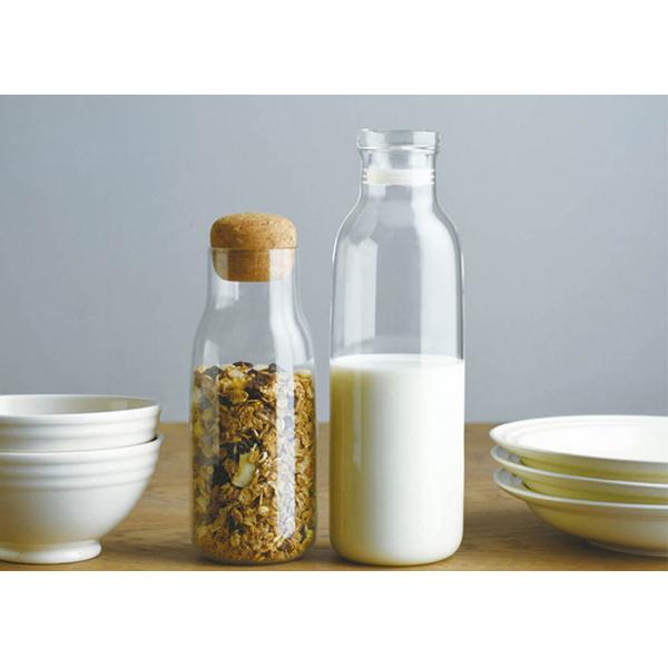 Clear Heat Resistant Empty Glass Jars 150-600ml Capacity Customized Logo