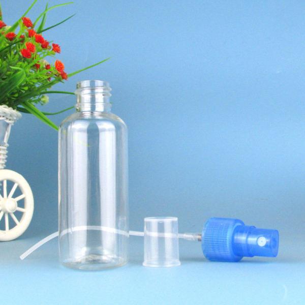 Manufacturer Fine Clear Empty 30ml 50ml 60ml 100ml PET Mist Spray Bottle For Alcohol Gel Hand Sanitizer