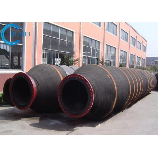 Flexible Wear Resistance Rubber Dredge Hose Self Floating Lightweight With Synthetic Textile Reinforcement