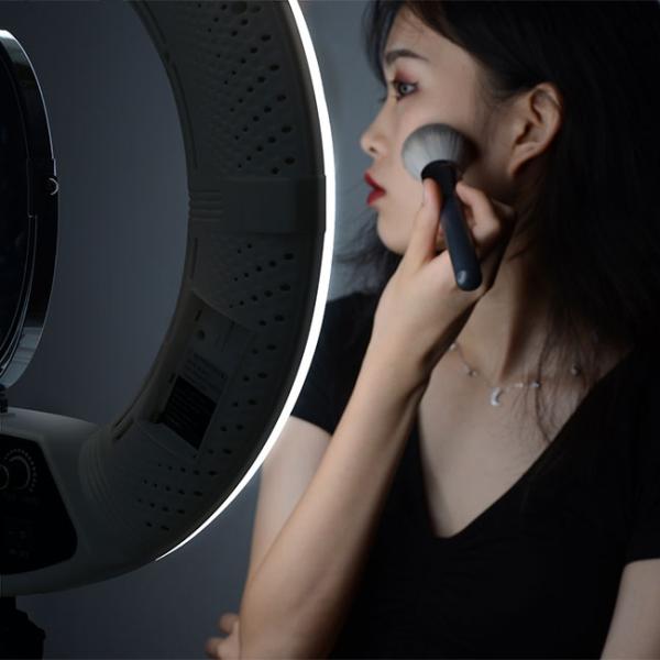 White 18-inch ring lighting with dimmable light, suitable for live broadcast, fill light and photography
