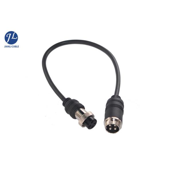 Connector Gx16 4 Pin Aviation Cable For Backup Camera Pu Jacket