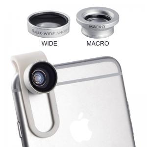 Buy cheap 0.65X Wide Angle lens + Macro lens Clip-on Universal Mobile Phone Camera Lenses For iPhone iPad Samsung Sony LG Xiaomi product