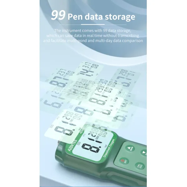 Digital Portable Dissolved Oxygen Meter for Aquaculture Water Analysis