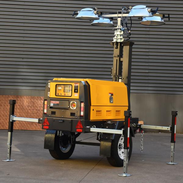 Diesel Light Tower Running Time 8hours Emergency Light Tower Trailer Mounted Light Towers