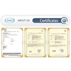 XINDA PELOSI CO.,LIMITED Certifications