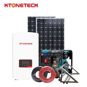 MPPT Controller Hybrid Solar Pv System Monocrystalline 100W