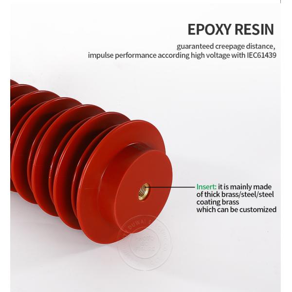 145x320 High Voltage Busbar Insulator 40.5kv Epoxy Resin Support Standoff