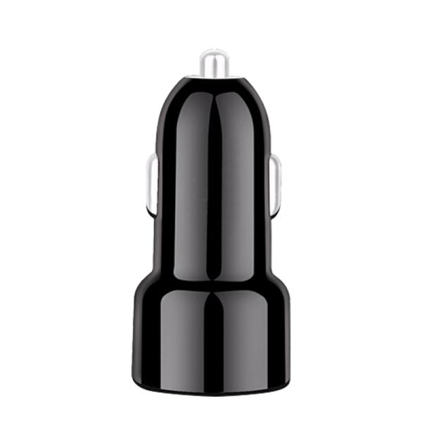 Dual USB car charger quick charge 3.0+5v 2.4a PC fireproof material