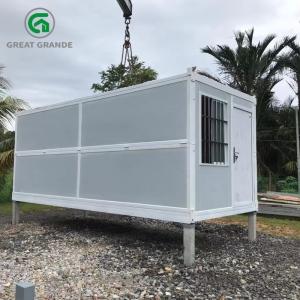 China Folding Prefab Site Office Container House With Polyurethane Foam Wall on sale