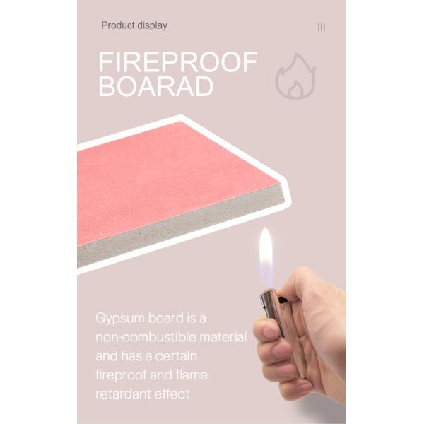 Standard Gypsum Board for Ceiling and Partition Lightweight Panels Fire Resistant Moisture Resistant Smooth Surface Eco Friendly