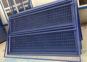 China H6’/1830mm*W9.5’/2900mm weld infill mesh2*4*9ga/3.60mm temporary construction fence panels powder coated blue on sale