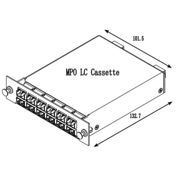 24 Fiber SC FC ST LC MPO MTP Cassette Modules For Patch Panel Distribution