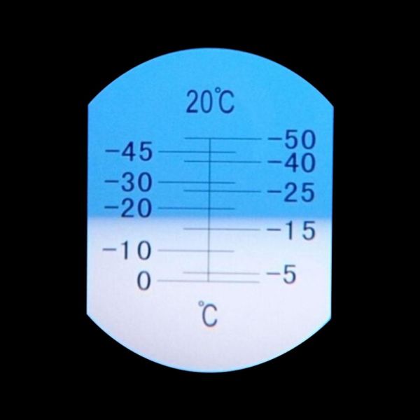 High Accuracy Portable Refractometer -50 - 0 Degree Methanol Glass Freezing Point Instrument