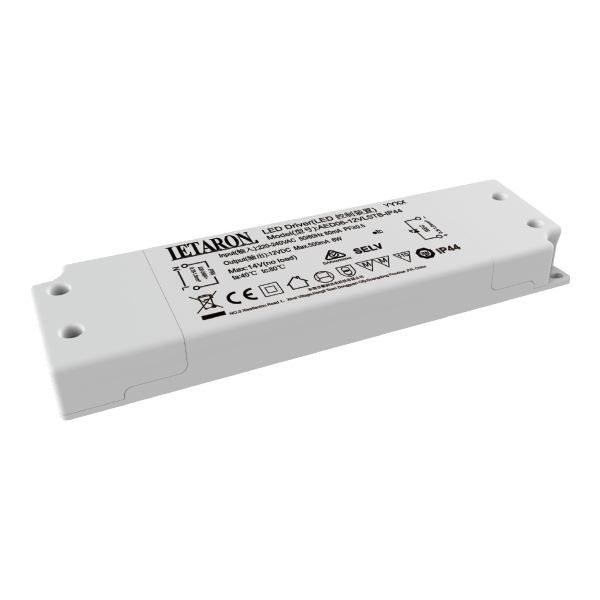 6W-100W Super Thin IP44 Led Driver For Mirror Light Cabinet