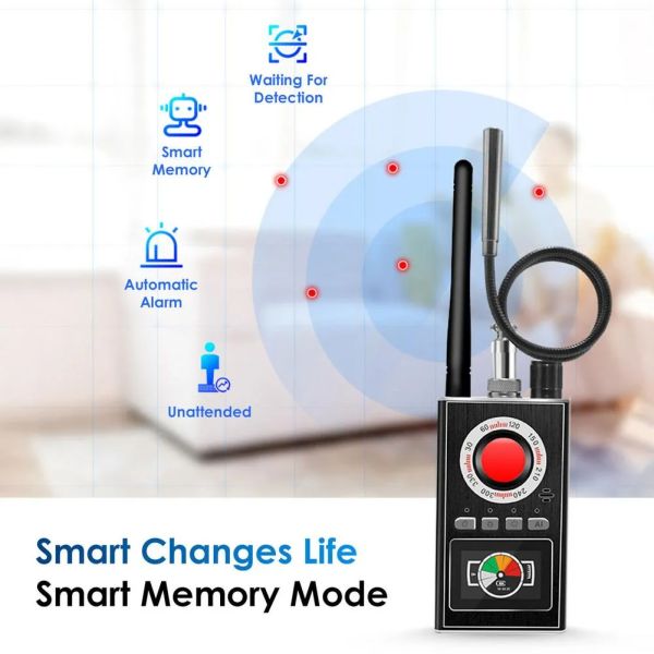 K88 Wireless RF Signal Detector For GSM GPS Tracker Mini Camera 3-5 Hours Working Time