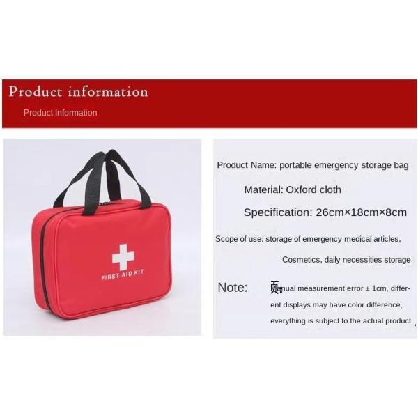 Emergency Preparedness Essential Oxford Material First Aid Kit with EO Disinfection