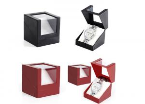 Buy cheap Presentation Gift Paper Watch Box Black / Red Custom Logo Color High - Grade product