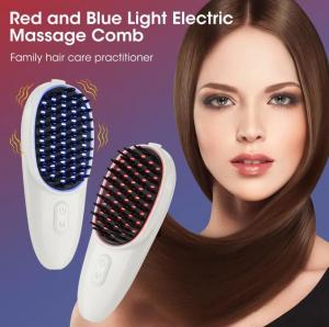 Buy cheap Red Blue LED Anti Hair Loss Massage Hair Growth Comb Scalp Massager product