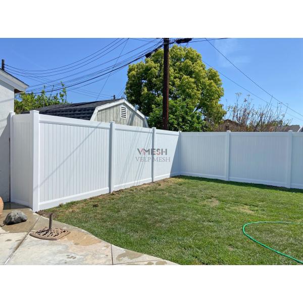 Waterproof 6*8ft Vinyl Privacy Fence Panels Eco Friendly