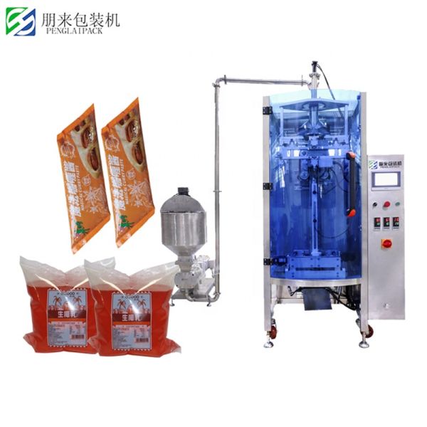 Multi Function Dipping Sauce Ketchup Sachet Jam Drink Glue Pate Beauty Wax Coconut Fruit Vacuum Filling Packing Machine