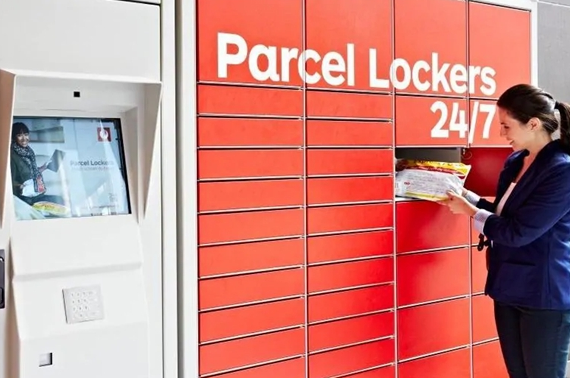 Steel Smart Parcel Locker With Electronic Locks For Self Service Parcels Delivery
