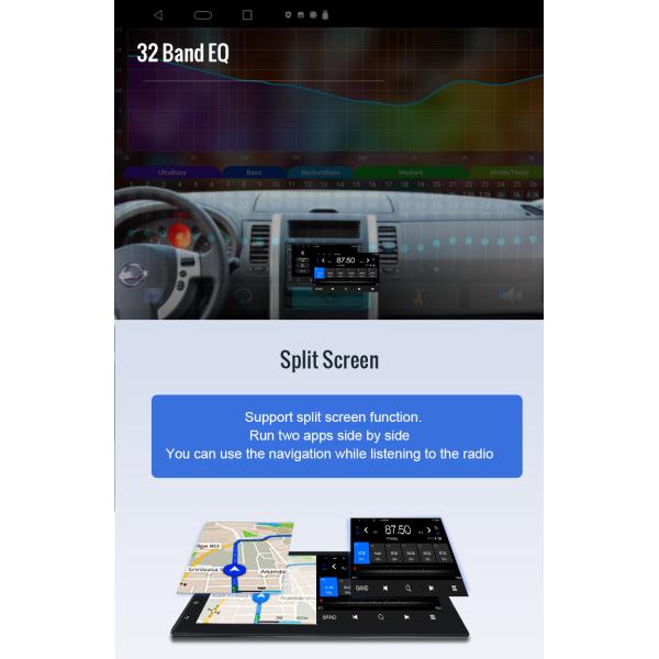 4GB 64GB Universal Android Car Stereo 2.5GHz 9 Inch Octa Core Wireless