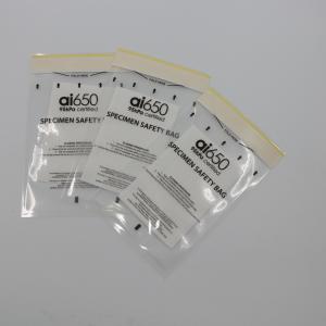 Buy cheap Yellow Symbol Biohazard Specimen Bag With Document Wallet Zip Lock Zipper product