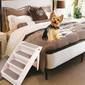 China Four Section Foldable Plastic 43x14x80cm Dog Ramp High Bed Non Slip on sale