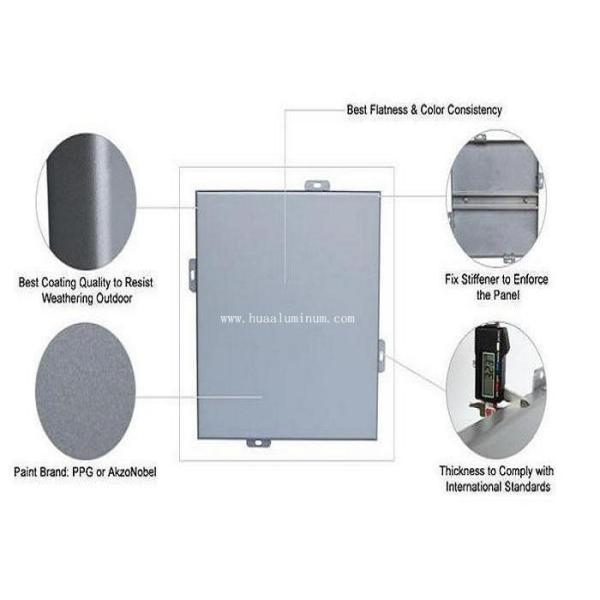 Acid Resistant Aluminium Decorative Sheets , PVDF Coated 2mm Aluminium Sheet