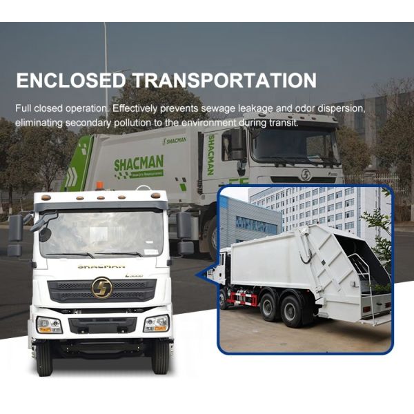 SHACMAN garbage truck rear mechanism