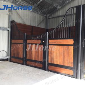 Buy cheap Horse Stable stall Panel in Hot Dipped Galvanised with black wood product