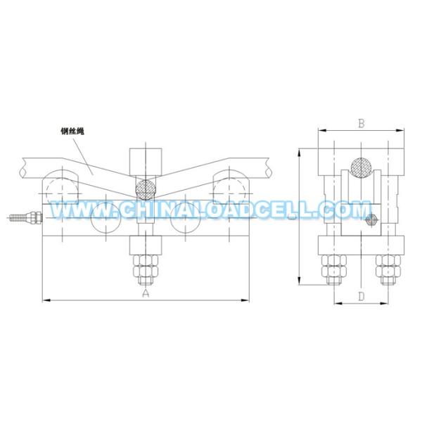 CFBHPJ High Precision Side Pressure Type Tension Load Cell