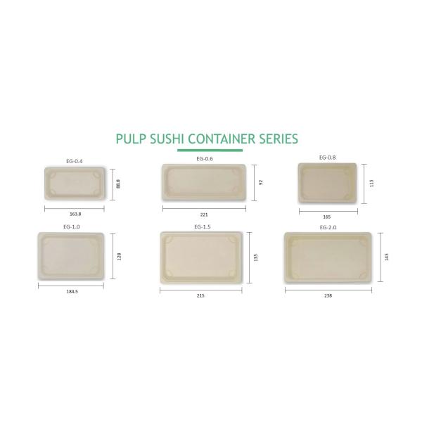 Paper Sushi Biodegradable Take Away Box Disposable