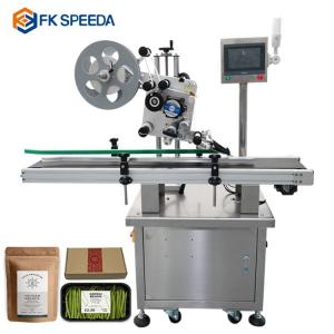 Buy cheap 220V Automatic Plastic Bag Vacuum Storage Bags Flat Label Applicator Machine for Your product
