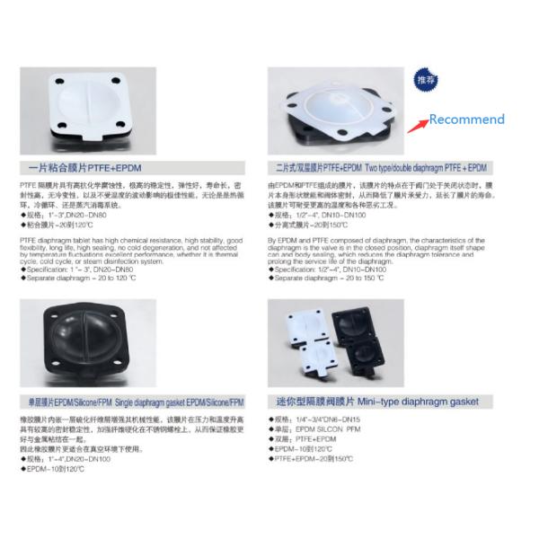 U Type Sanitary Diaphragm Valve For Vaccine Processing
