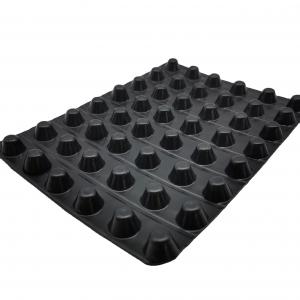 Buy cheap 60mm Height HDPE Dimple Plastic Drainage Board for Golf Course and Roof Waterproofing product