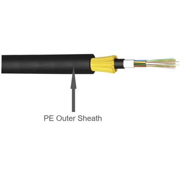 Double Jacket OS1 OS2 Aerial Dielectric 48 Core ADSS Fiber Optic Cable