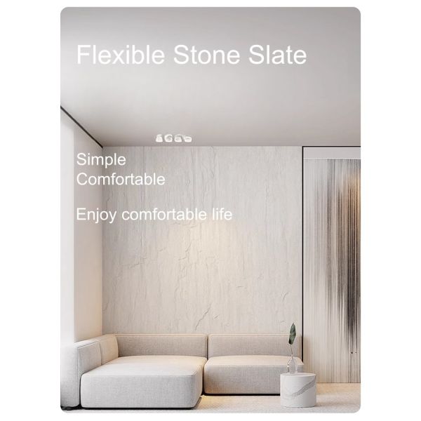 Waterproof Easy Installation Artificial Stone Flexible Stone Wall Panel Slate Stone for Indoor and Outdoor Decoration