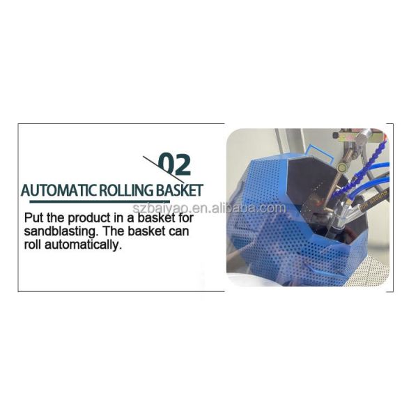 Double Gun Dustless Sand Blasting Machine For Cleaning Metal