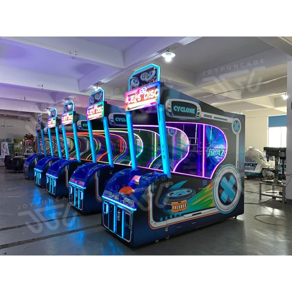 LET'S DISC Arcade Machine High-Precision Professional Disc Toss Arcade Machine 4-Level Interactive Disc Throwing Game