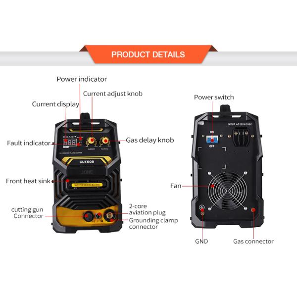 IP21 MOS 3PCB Plasma Cutting Welding Machine Manual Cut 60 Plasma Cutter