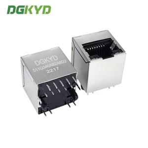 Buy cheap DGKYD511Q340AB2A8D2 180 Degree In Line Network Connector 2.5G Filter 10P8C Interface RJ45 Single Port product